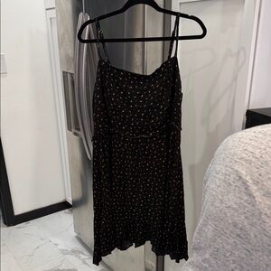 Forever 21 Black Mini Dress with Floral Print
